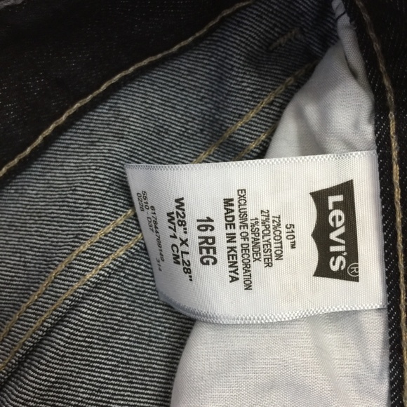 🌼 LEVIS 510 GIRLS SKINNY JEANS SIZE 16 🌼 - Picture 4 of 6